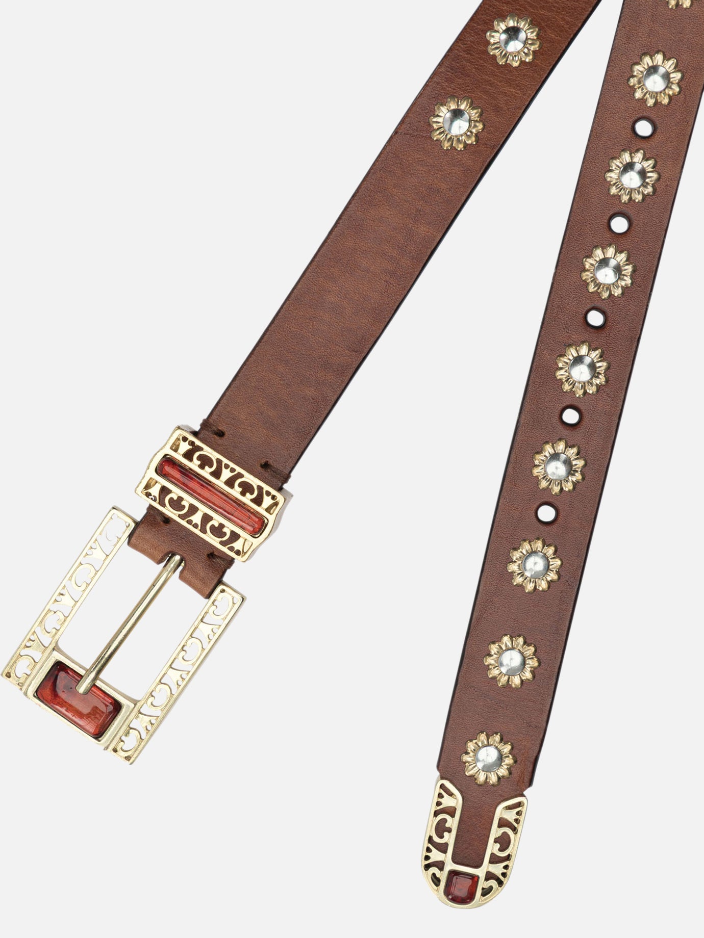 Leather belts Solid colour Brown - Golden Goose Women | PDP | VIETTI Online Store | Zoom-Modal_2