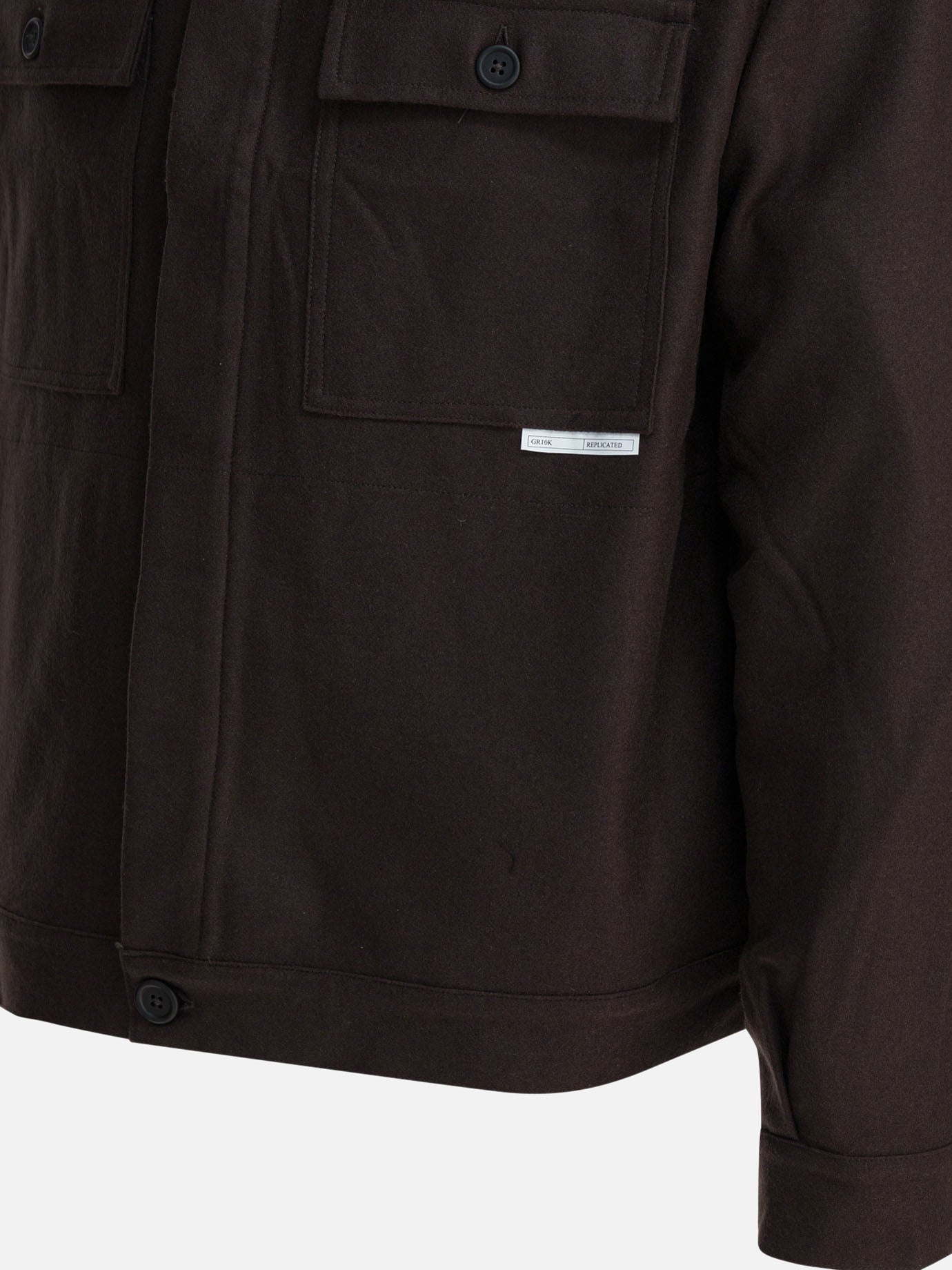Overshirt jackets Solid colour Brown - Gr10K Men | PDP | VIETTI Online Store | Zoom-Modal_4