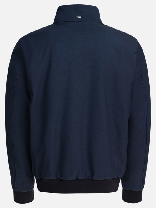Bomber jackets Solid colour Blue - Herno Men | PLP | VIETTI Online Store | 2