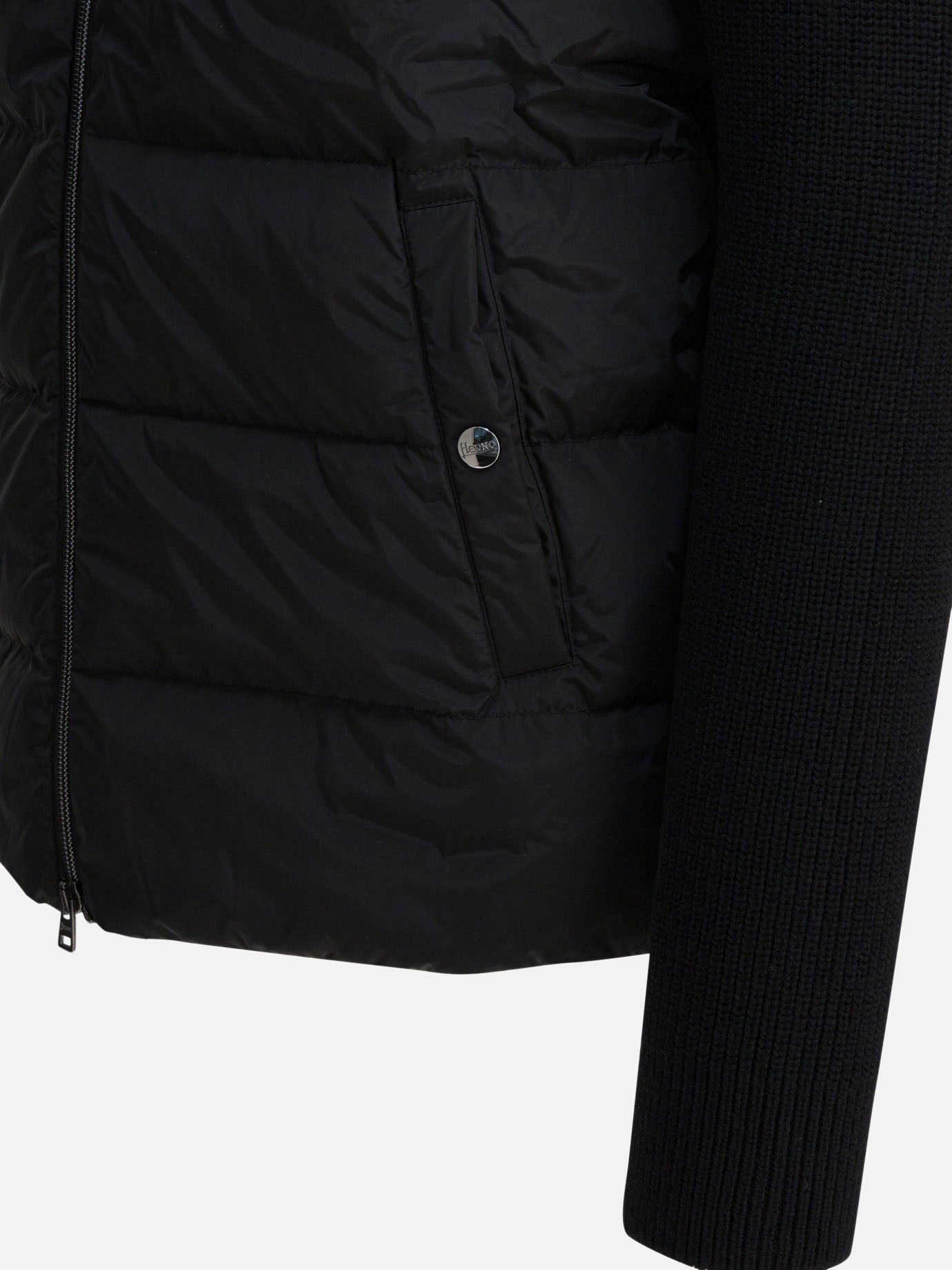 Piumini corti Solid colour Nero - Herno Uomo | PDP | VIETTI Online Store | Zoom-Modal_4