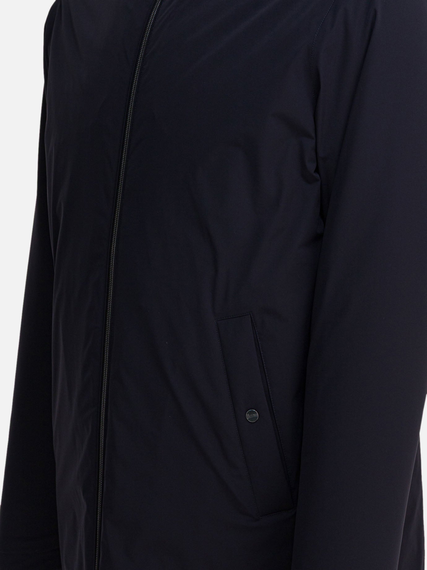 Down coats Solid colour Blue - Herno Men | PDP | VIETTI Online Store | Zoom-Modal_4
