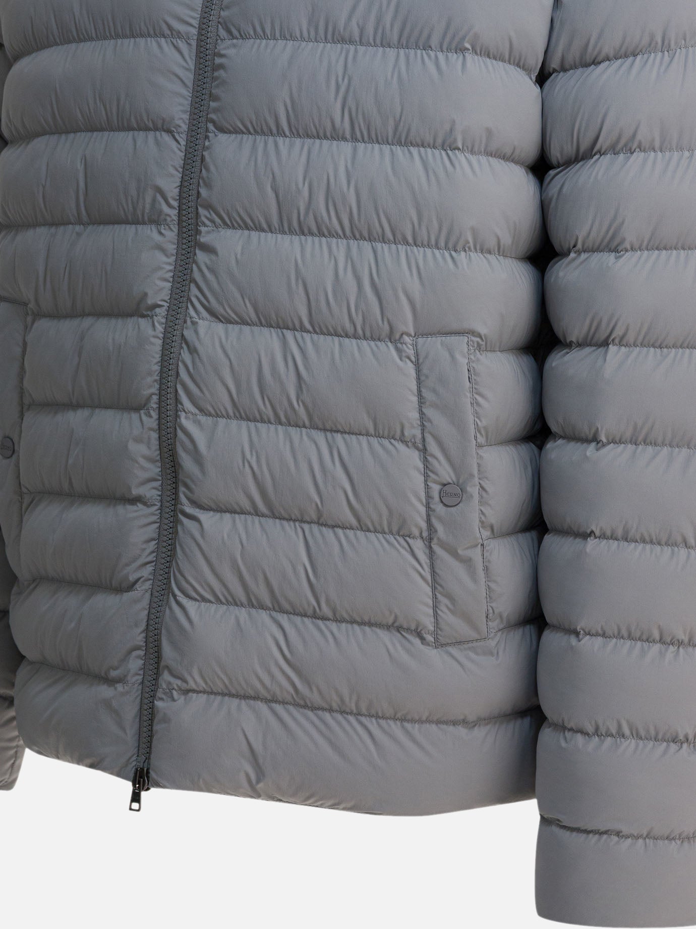 Down jackets Solid colour Grey - Herno Men | PDP | VIETTI Online Store | Zoom-Modal_4
