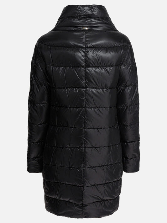 Down coats Solid colour Black - Herno Women | PLP | VIETTI Online Store | 2