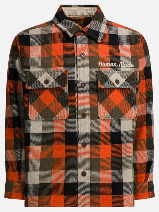 Human Made Wool overshirt jacket Orange