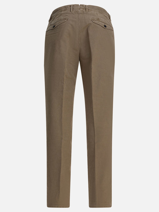 Leisure trousers Solid colour Beige - Incotex Slacks Men | PLP | VIETTI Online Store | 2