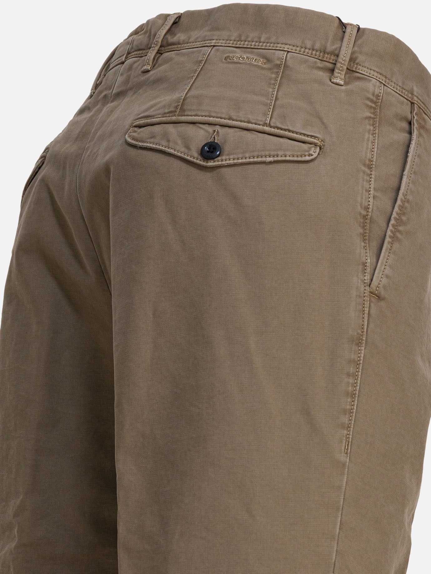 Leisure trousers Solid colour Beige - Incotex Slacks Men | PDP | VIETTI Online Store | Zoom-Modal_4