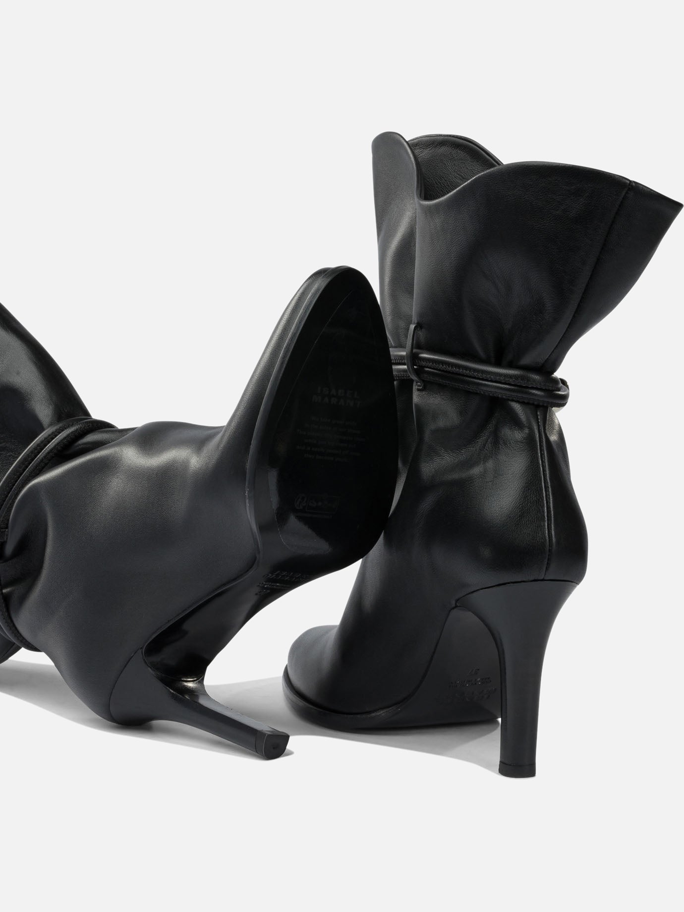 Stivaletti pull-on 100% lamb leather - 100% leather Nero - Isabel Marant Donna | PDP | VIETTI Online Store | Zoom-Modal_5