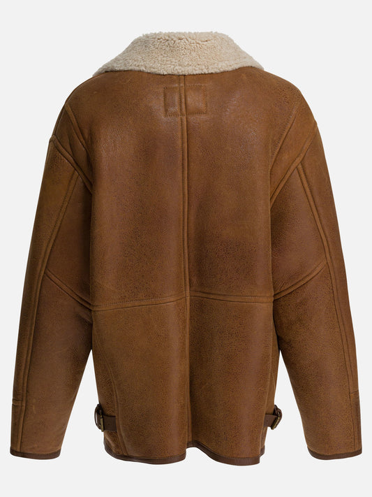 Shearling jackets Solid colour Brown - Isabel Marant Women | PLP | VIETTI Online Store | 2