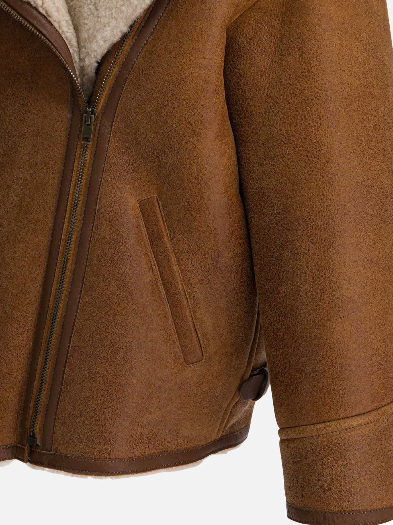 Shearling jackets Solid colour Brown - Isabel Marant Women | PDP | VIETTI Online Store | Zoom-Modal_4