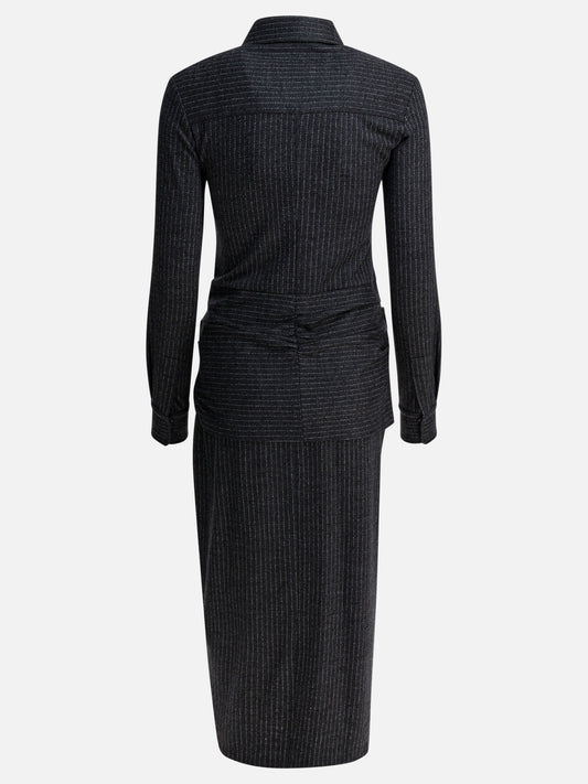 Isabel Marant "Rosalie" virgin wool dress Grey