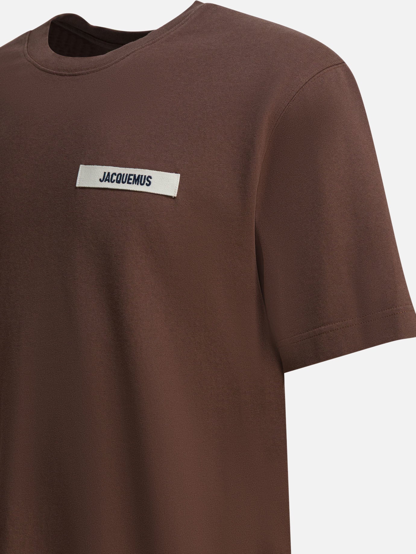 T-shirt girocollo Logo Marrone - Jacquemus Uomo | PDP | VIETTI Online Store | Zoom-Modal_4