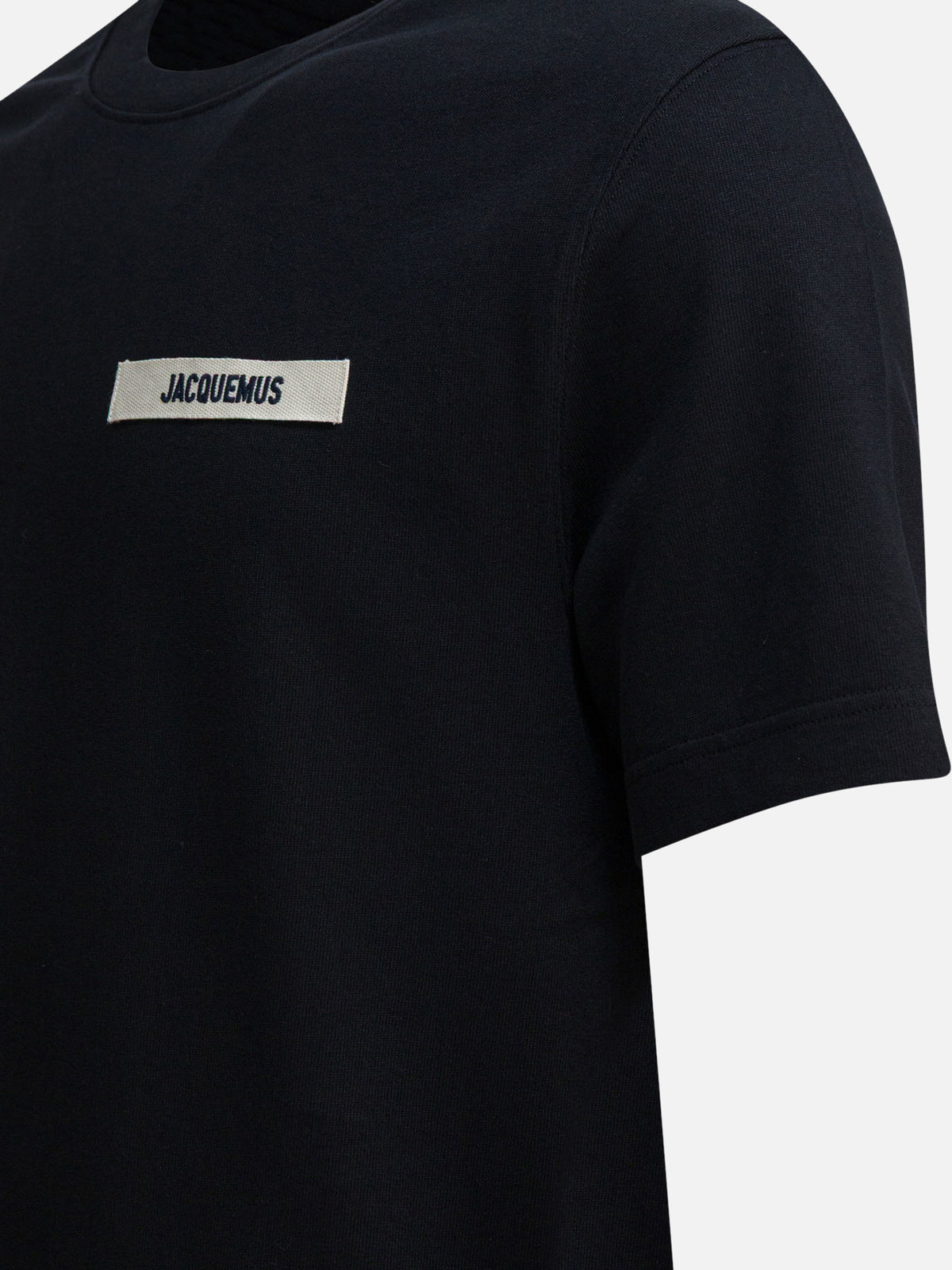 Jacquemus T-shirt with Gros Grain logo Black