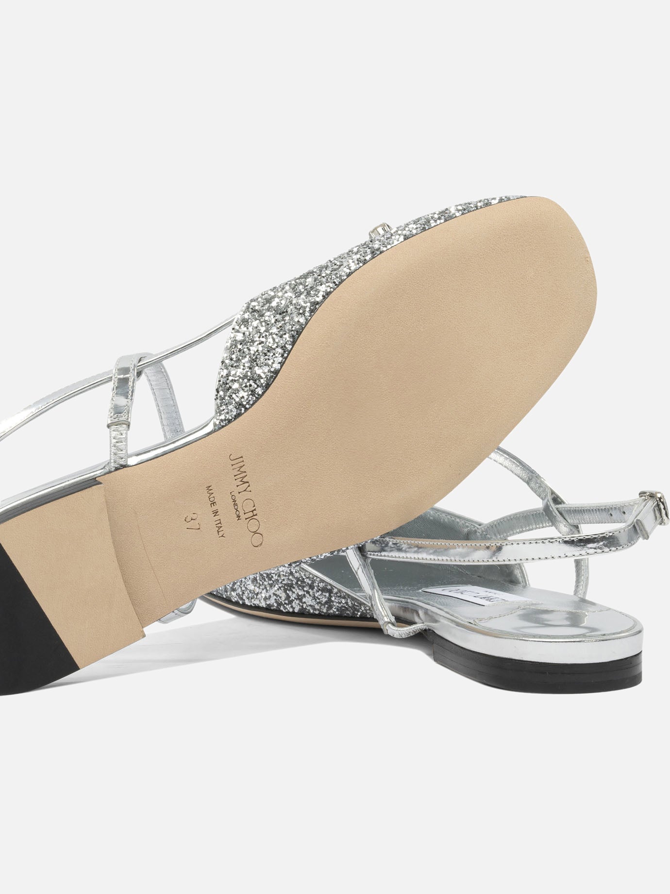 Mary Jane ballet flats 100% calf - 100% calf Silver - Jimmy Choo Women | PDP | VIETTI Online Store | Zoom-Modal_5