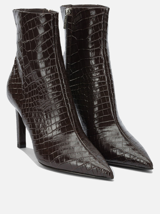 Zipped boots 100% calf - 50% calf 50% rubber Brown - Jimmy Choo Women | PLP | VIETTI Online Store | 2