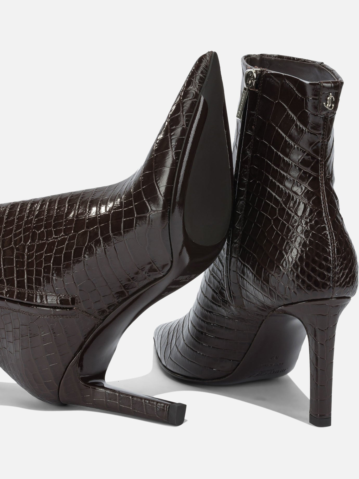 Zipped boots 100% calf - 50% calf 50% rubber Brown - Jimmy Choo Women | PDP | VIETTI Online Store | Zoom-Modal_5