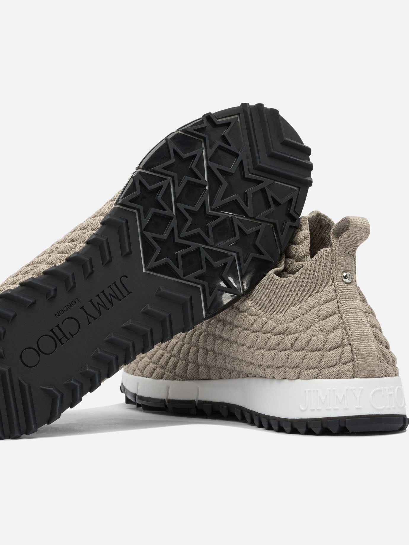 Sneaker basse 100% textile - 100% rubber Grigio - Jimmy Choo Donna | PDP | VIETTI Online Store | Zoom-Modal_5