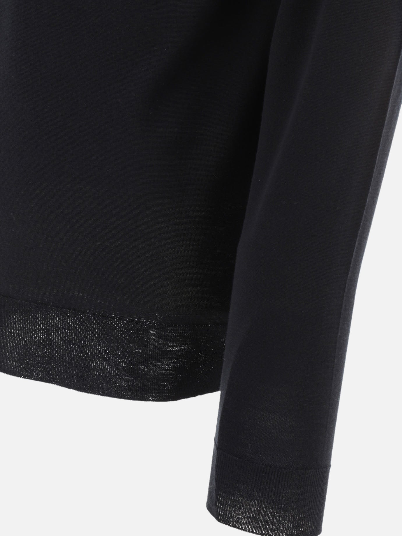 Polo con bottoni Solid colour Nero - John Smedley Uomo | PDP | VIETTI Online Store | Zoom-Modal_4