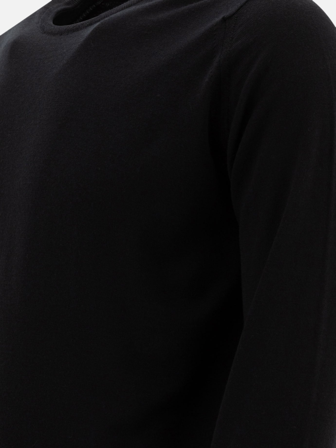 Crewneck sweaters Solid colour Black - John Smedley Men | PDP | VIETTI Online Store | Zoom-Modal_4