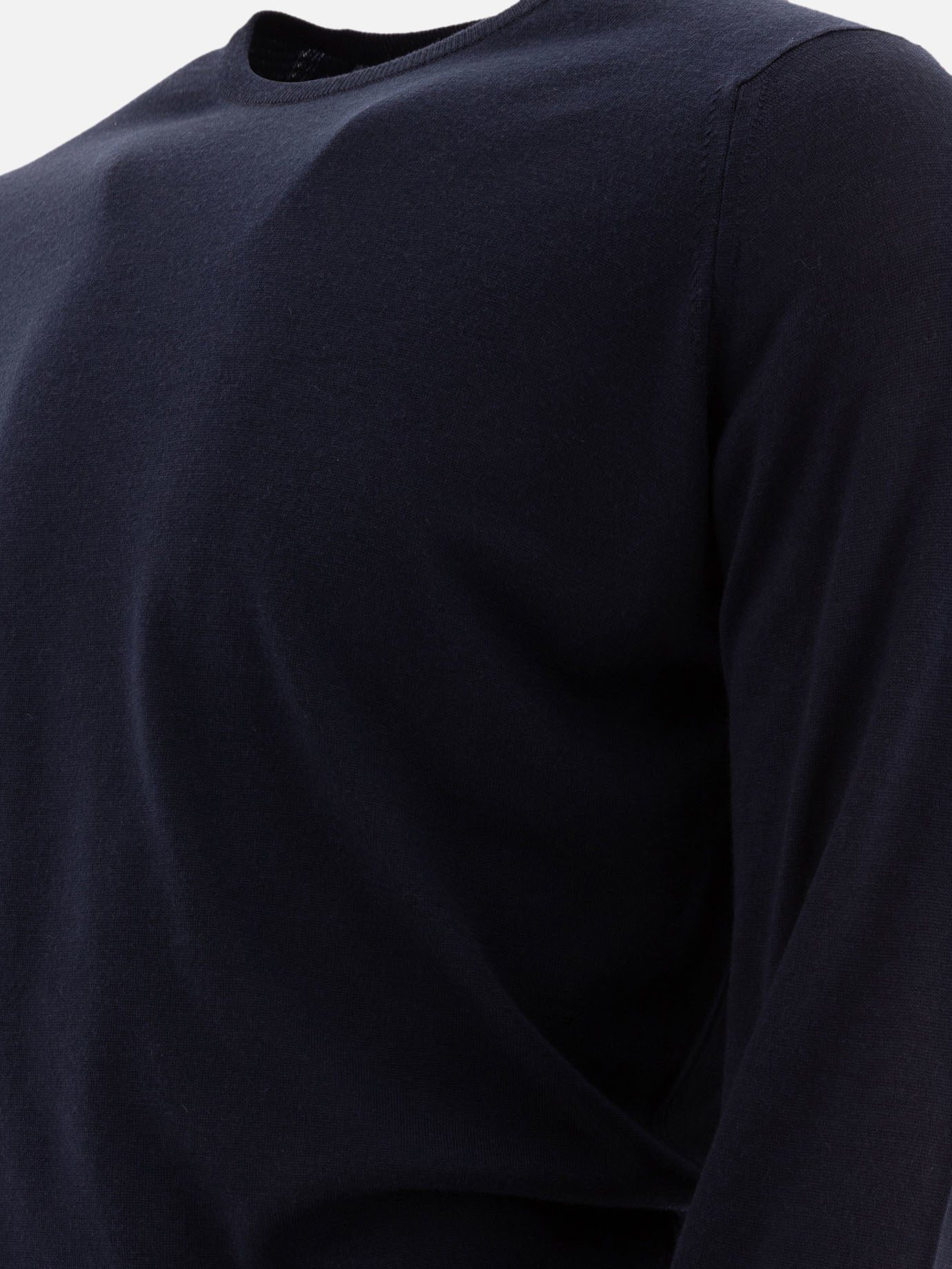 Crewneck sweaters Solid colour Blue - John Smedley Men | PDP | VIETTI Online Store | Zoom-Modal_4