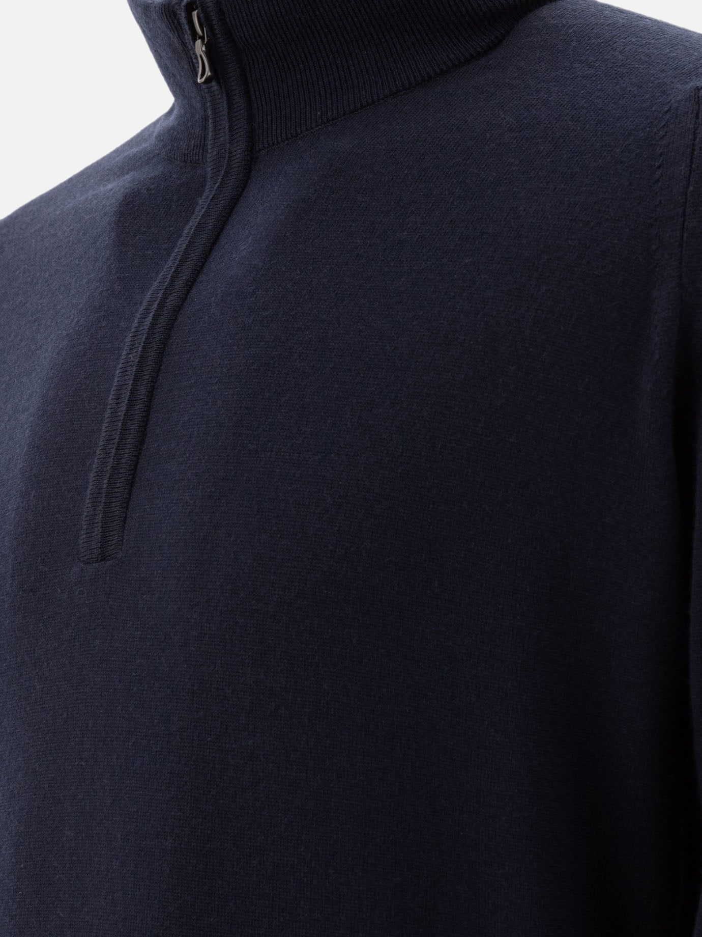 Maglioni con mezza zip Solid colour Blu - John Smedley Uomo | PDP | VIETTI Online Store | Zoom-Modal_4