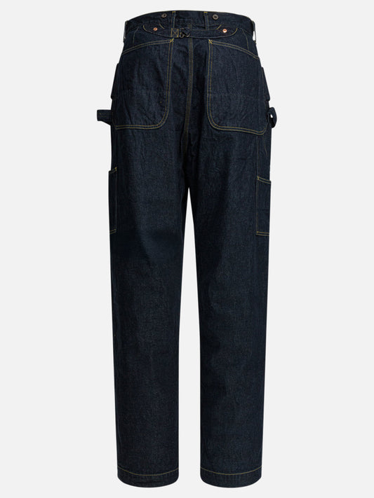 Straight-leg jeans Solid colour Blue - KAPITAL Men | PLP | VIETTI Online Store | 2