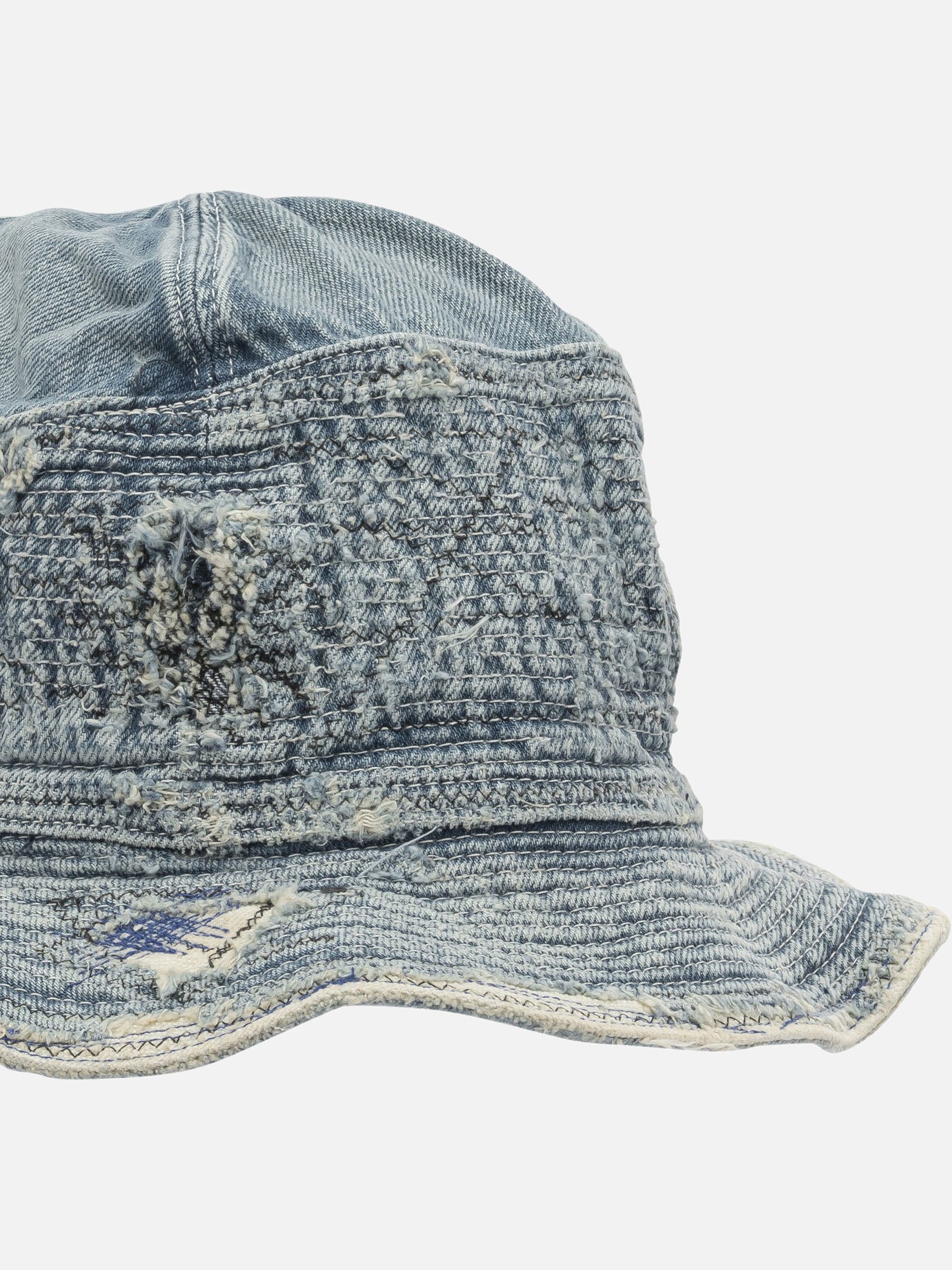 Bucket hats 100% cotton Blue - KAPITAL Men | PDP | VIETTI Online Store | Zoom-Modal_4