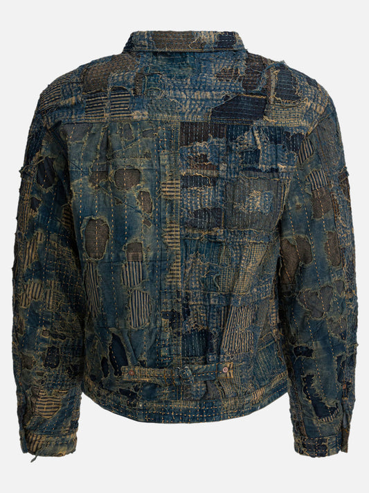 Giacche in denim Textured knit Blu - KAPITAL Uomo | PLP | VIETTI Online Store | 2