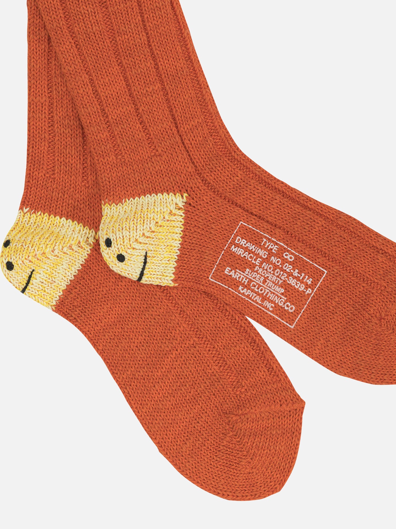 Classic socks Solid colour Orange - KAPITAL Men | PDP | VIETTI Online Store | Zoom-Modal_2