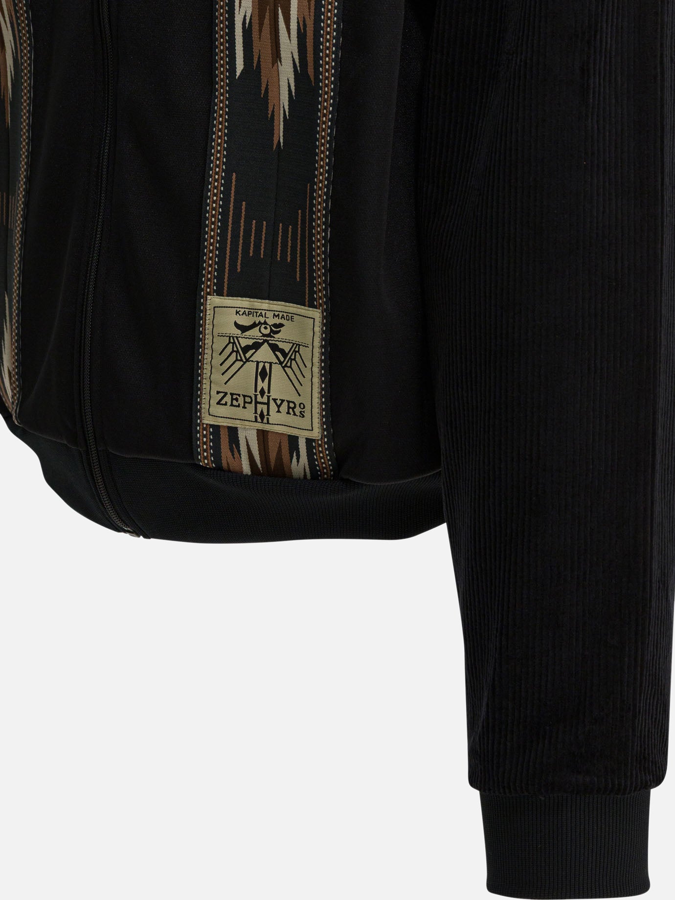 Full zip sweatshirts Solid colour Black - KAPITAL Men | PDP | VIETTI Online Store | Zoom-Modal_4