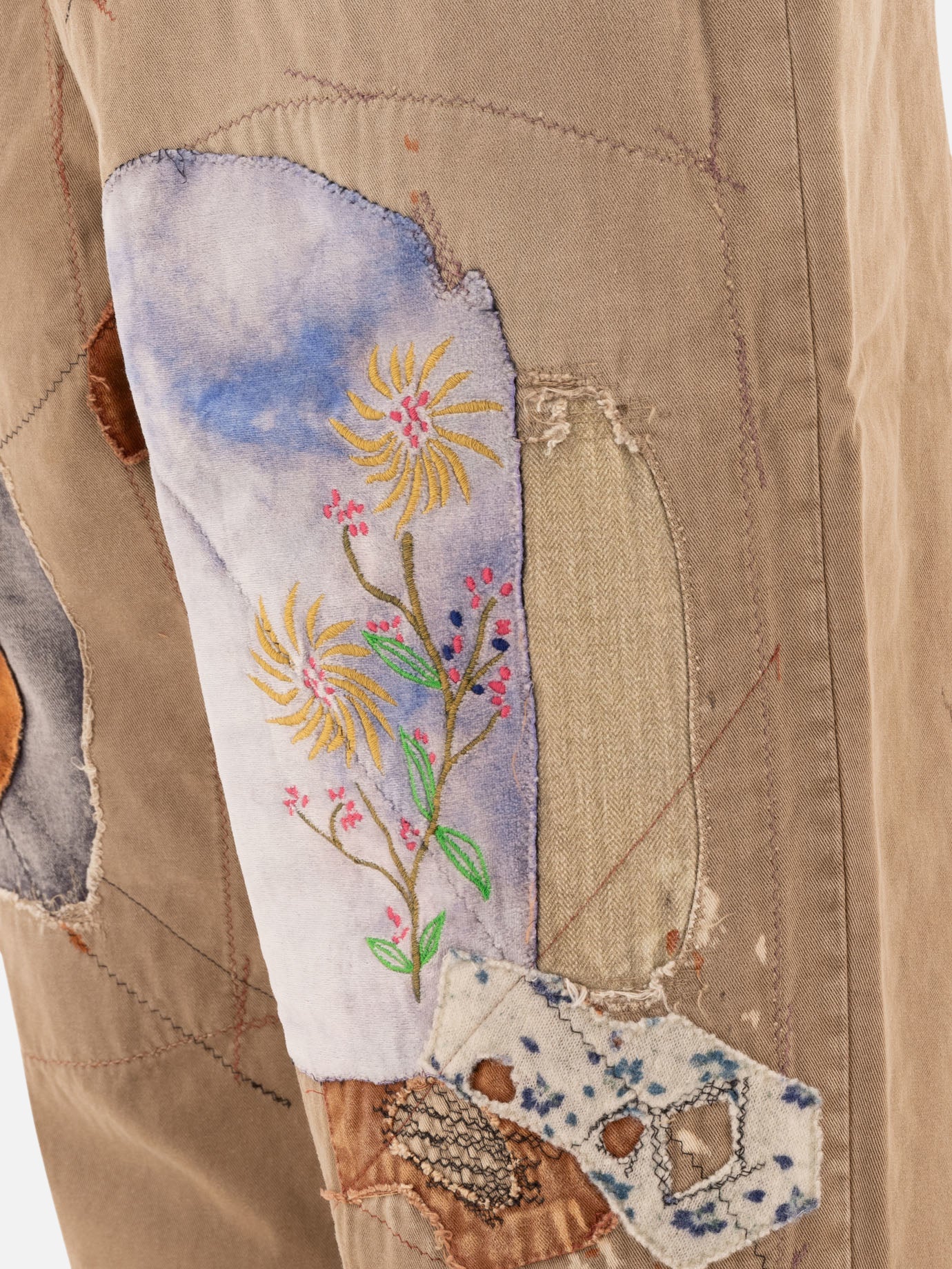 Leisure trousers Embroidered Beige - KAPITAL Men | PDP | VIETTI Online Store | Zoom-Modal_6