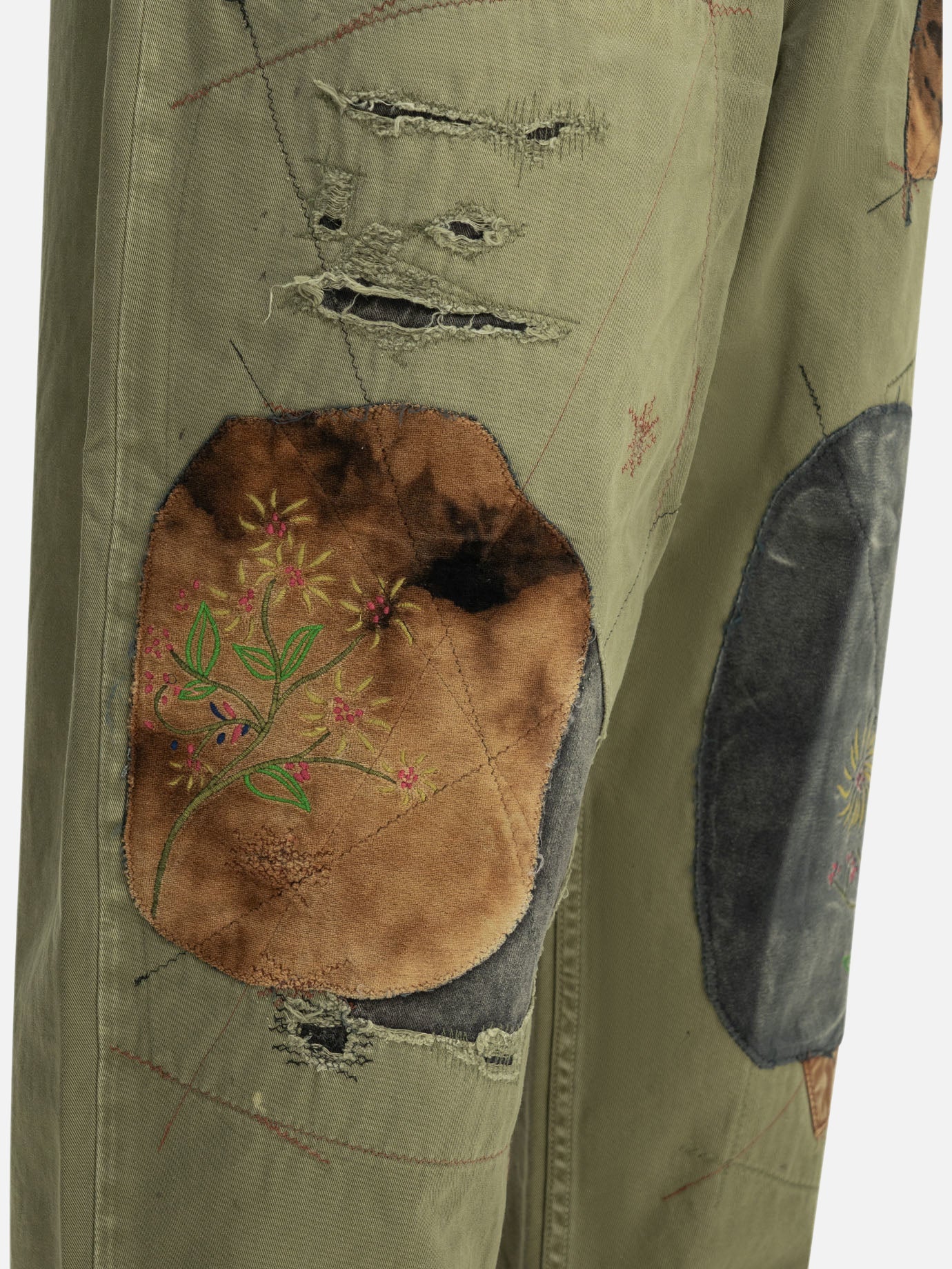 Leisure trousers Embroidered Green - KAPITAL Men | PDP | VIETTI Online Store | Zoom-Modal_4
