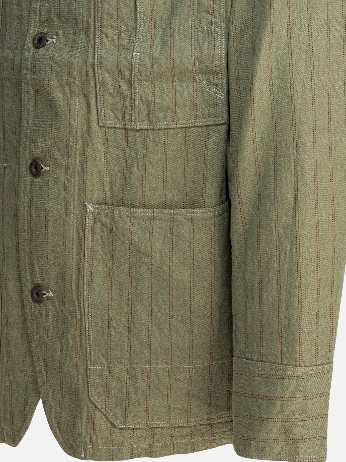 Giacche overshirt Striped Verde - KAPITAL Uomo | PDP | VIETTI Online Store | Zoom-Modal_4