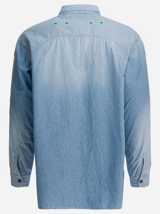 Casual shirts Solid colour Light blue - KAPITAL Men | PLP | VIETTI Online Store | 2