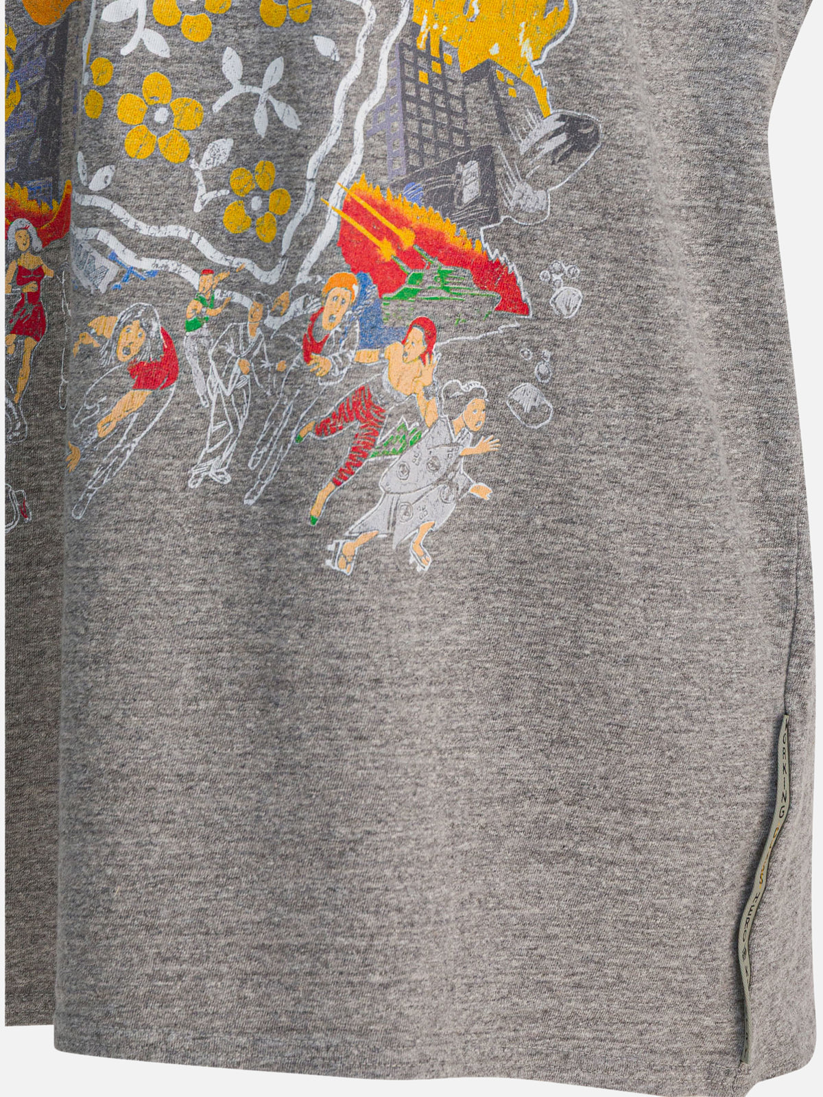 KAPITAL "Kookies" T-shirt Grey