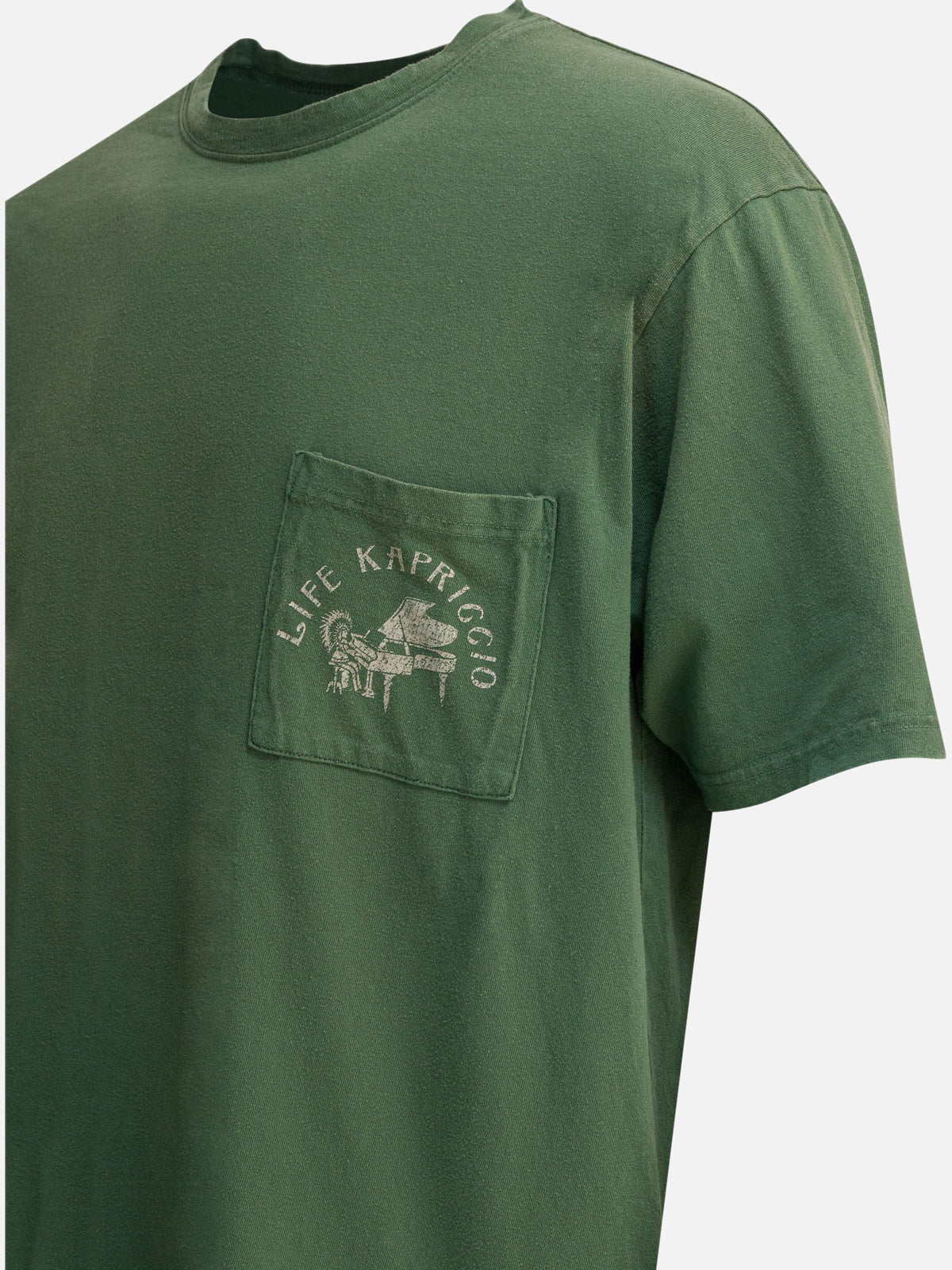 KAPITAL "Life Capriccio" T-shirt Green