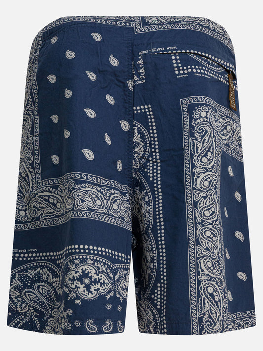 Drawstring shorts Paisley Blue - KAPITAL Men | PLP | VIETTI Online Store | 2