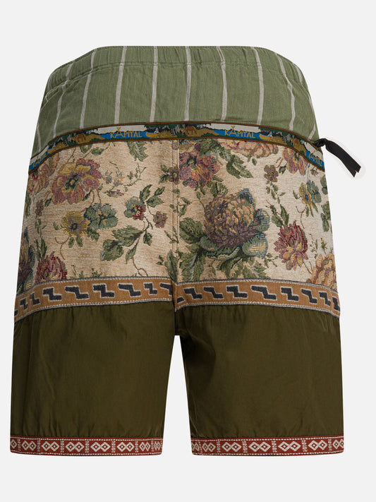 Short con lacci Patchwork Verde - KAPITAL Uomo | PLP | VIETTI Online Store | 2