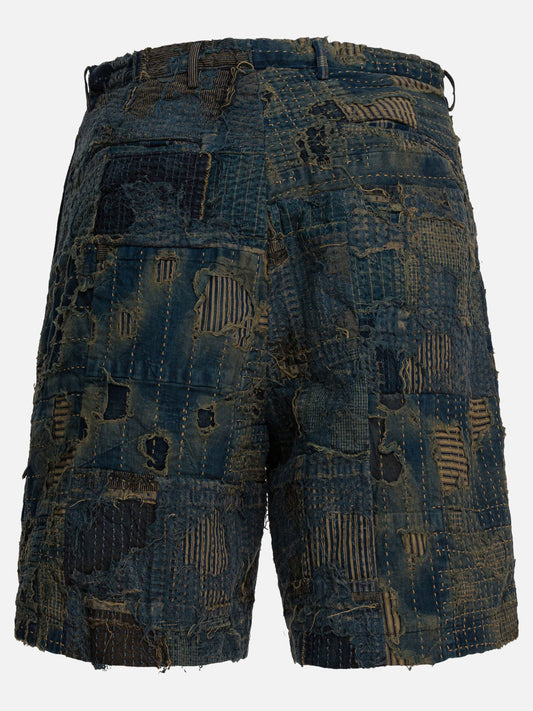 Short cinque tasche Patchwork Blu - KAPITAL Uomo | PLP | VIETTI Online Store | 2