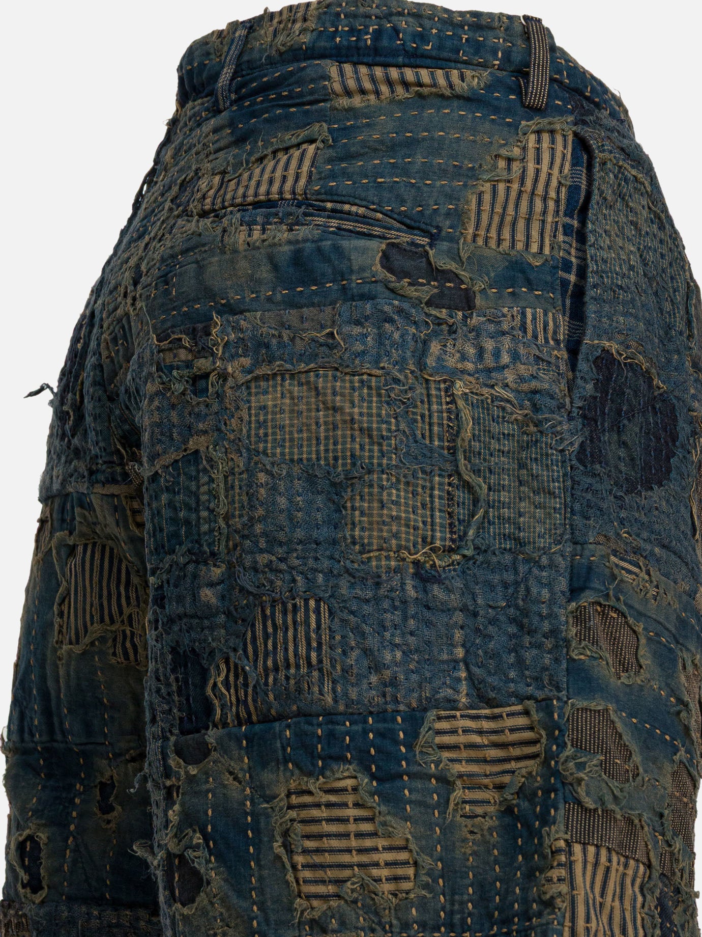 Short cinque tasche Patchwork Blu - KAPITAL Uomo | PDP | VIETTI Online Store | Zoom-Modal_4