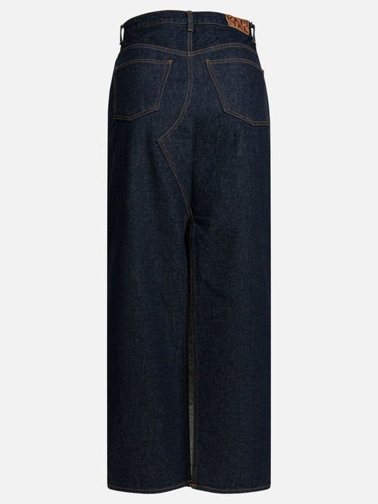 Midi skirts Solid colour Blue - KAPITAL Women | PLP | VIETTI Online Store | 2