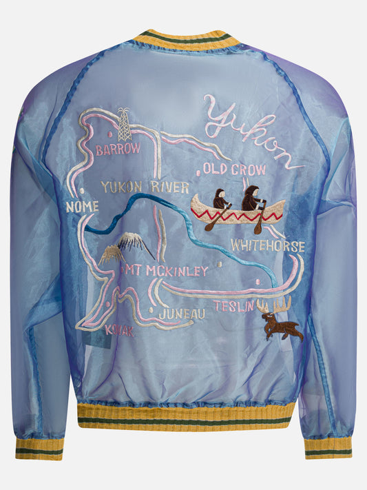 Bomber jackets Embroidered Light blue - KAPITAL Men | PLP | VIETTI Online Store | 2