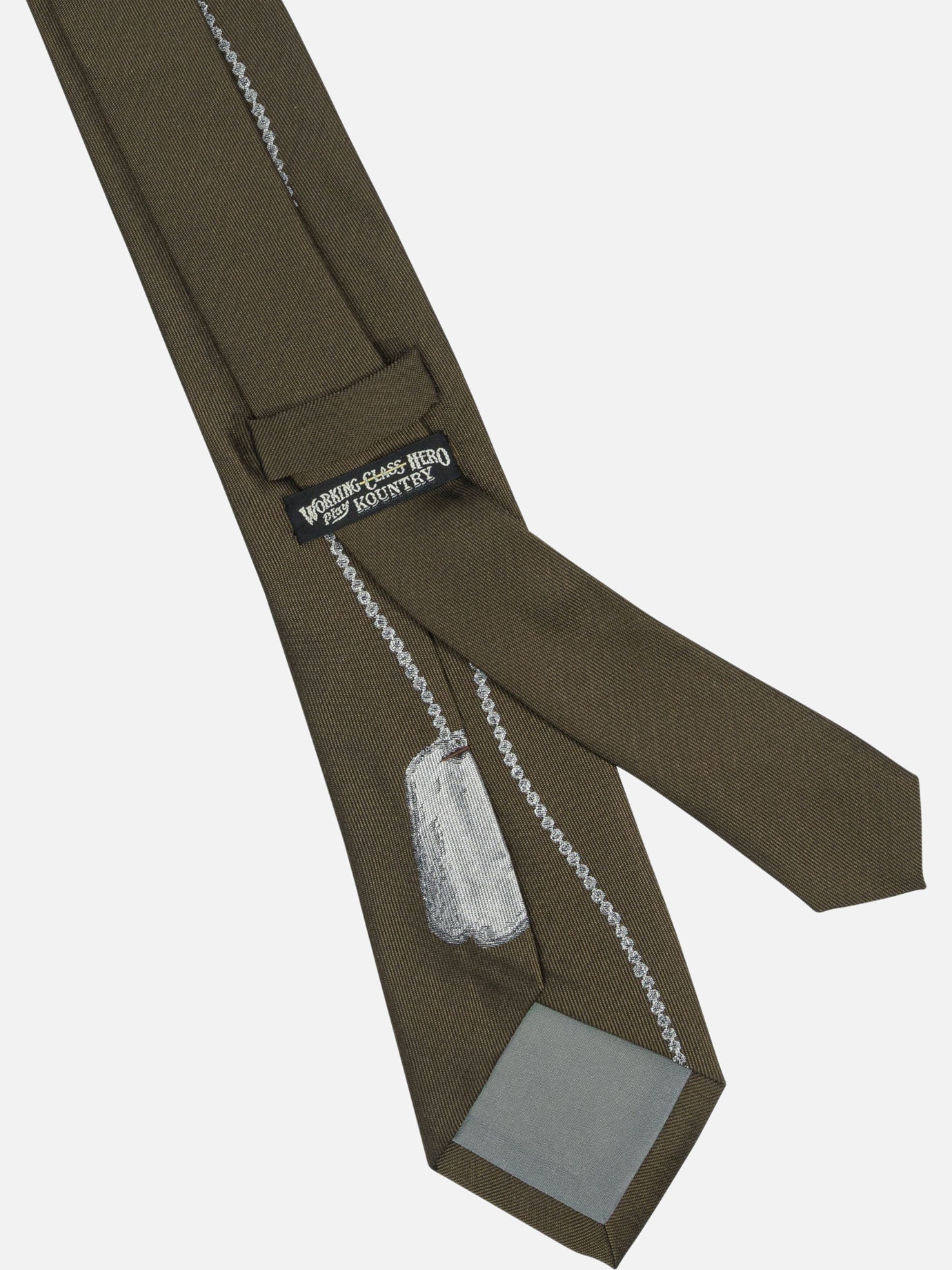 Cravatte 100% silk Marrone - KAPITAL Uomo | PDP | VIETTI Online Store | Zoom-Modal_2