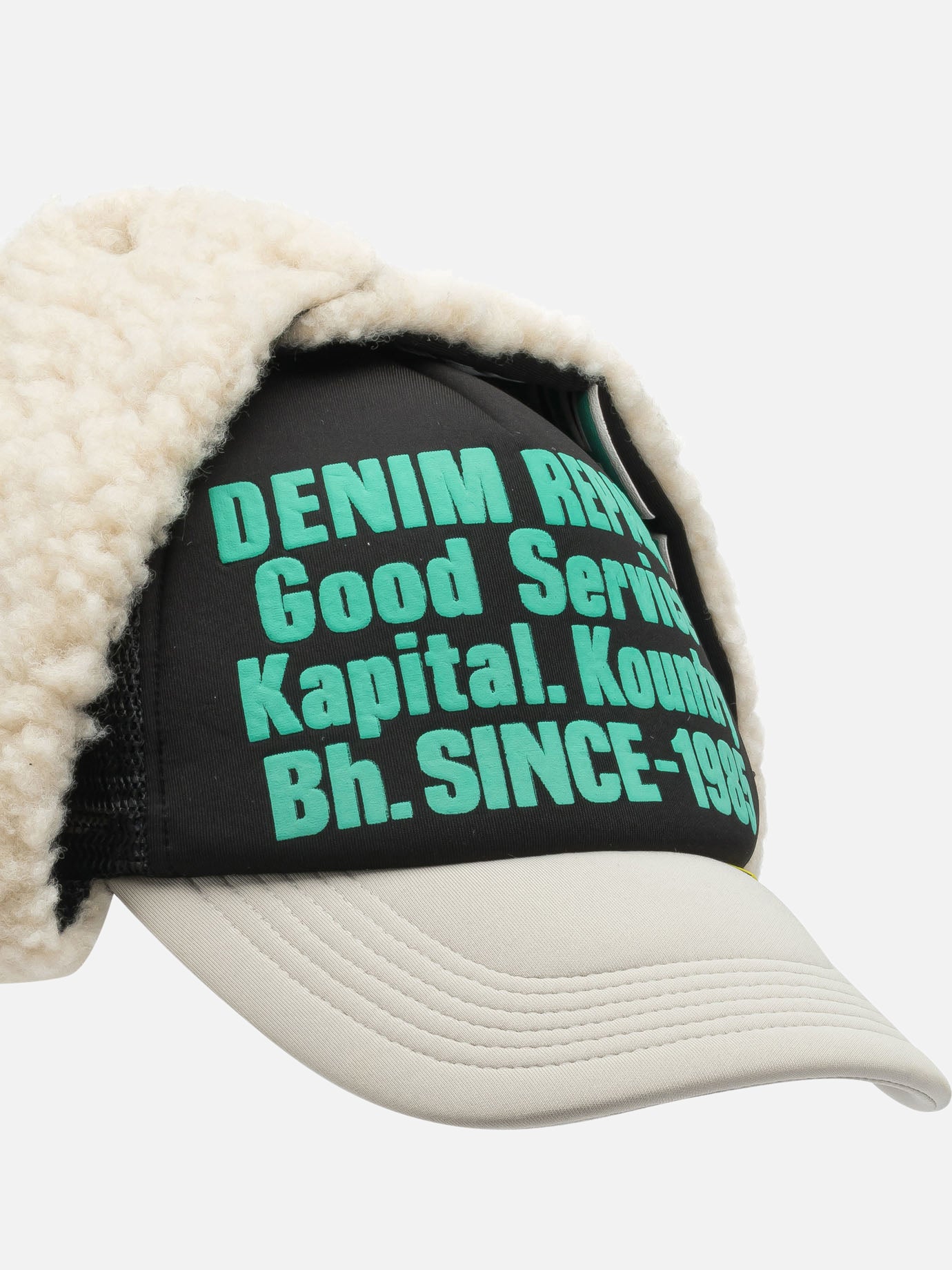 Trucker caps 100% polyester Black - KAPITAL Men | PDP | VIETTI Online Store | Zoom-Modal_4