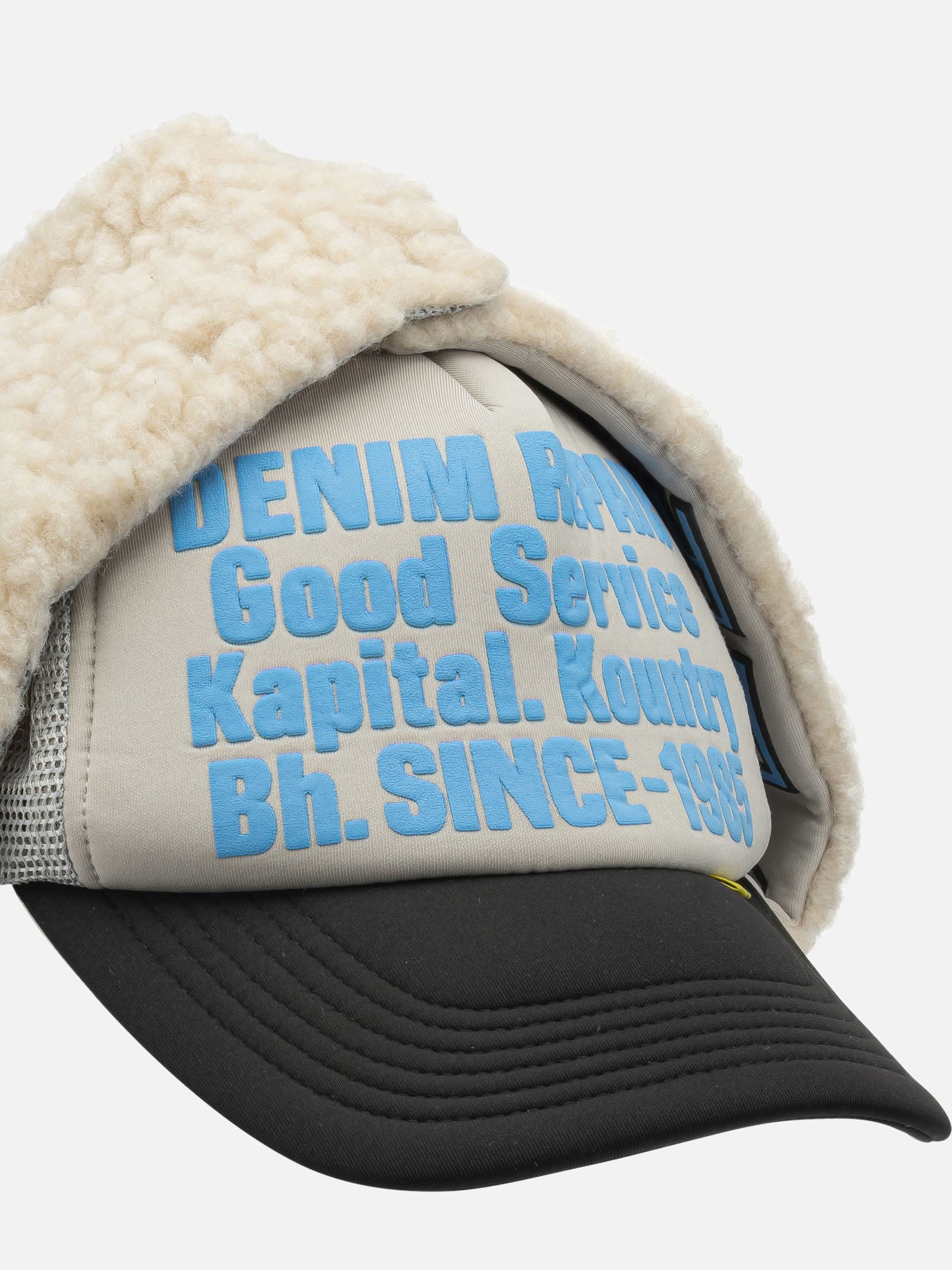 Trucker caps 100% polyester Grey - KAPITAL Men | PDP | VIETTI Online Store | Zoom-Modal_4