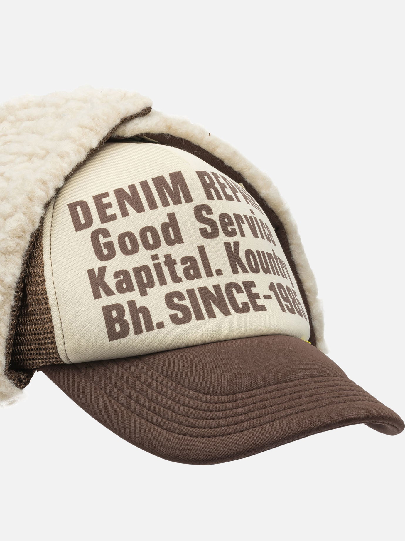 Trucker caps 100% polyester Brown - KAPITAL Men | PDP | VIETTI Online Store | Zoom-Modal_4