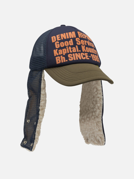 Trucker caps 100% polyester Blue - KAPITAL Men | PLP | VIETTI Online Store | 2