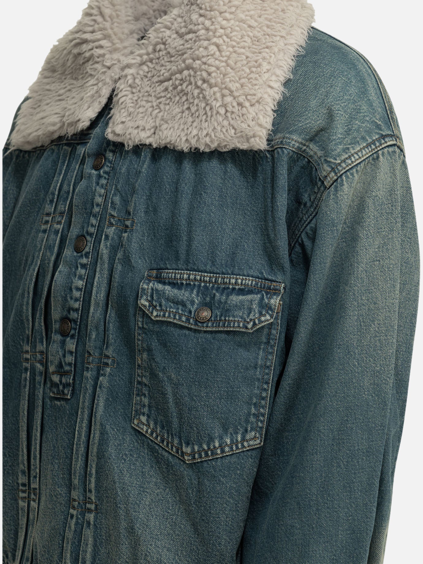 Denim jackets Solid colour Blue - KAPITAL Men | PDP | VIETTI Online Store | Zoom-Modal_4