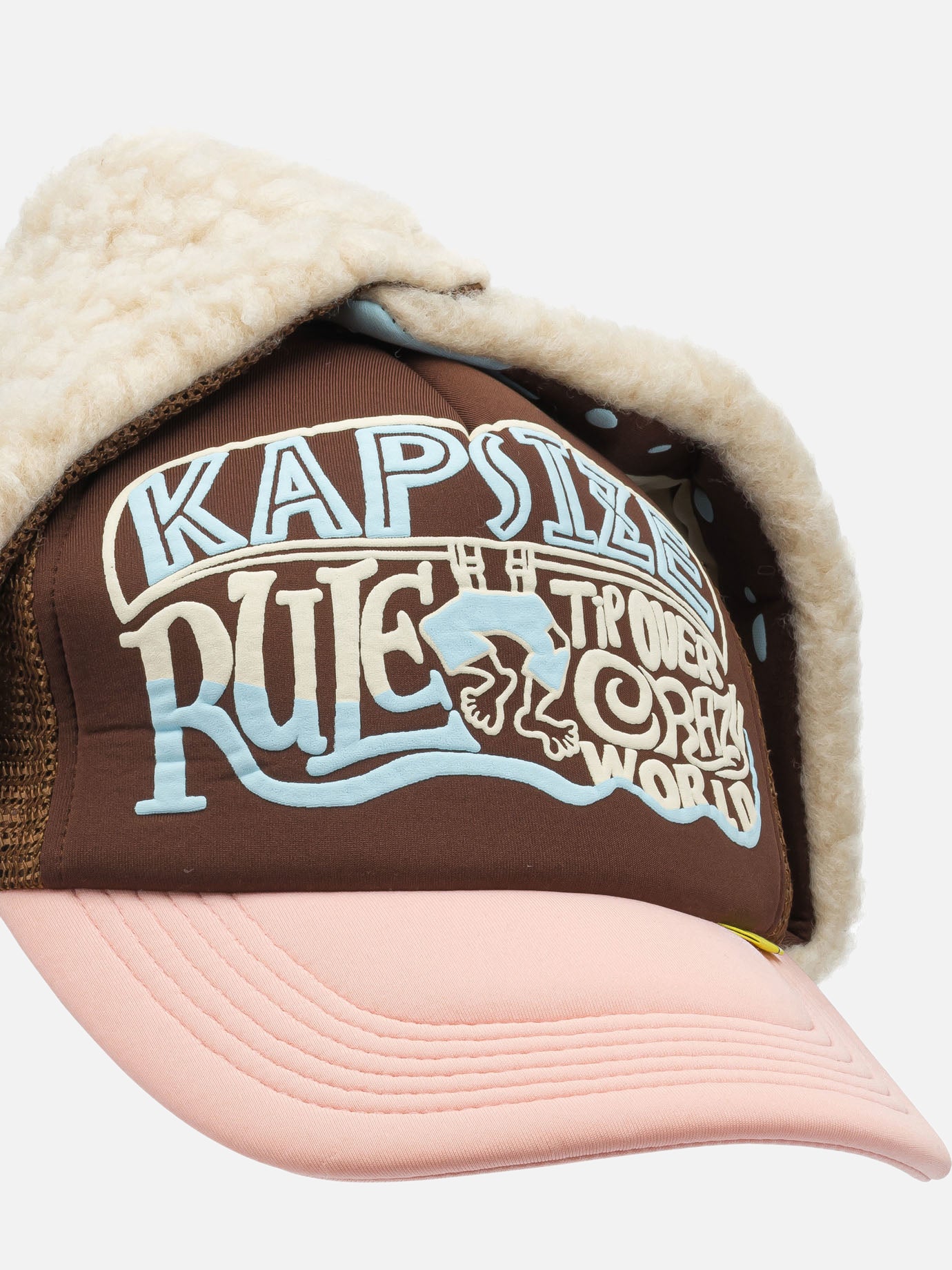 Trucker caps 100% polyester Brown - KAPITAL Men | PDP | VIETTI Online Store | Zoom-Modal_4