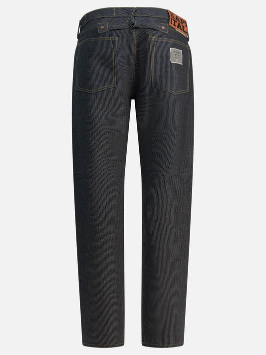 Jeans a gamba dritta Solid colour Blu - KAPITAL Uomo | PLP | VIETTI Online Store | 2