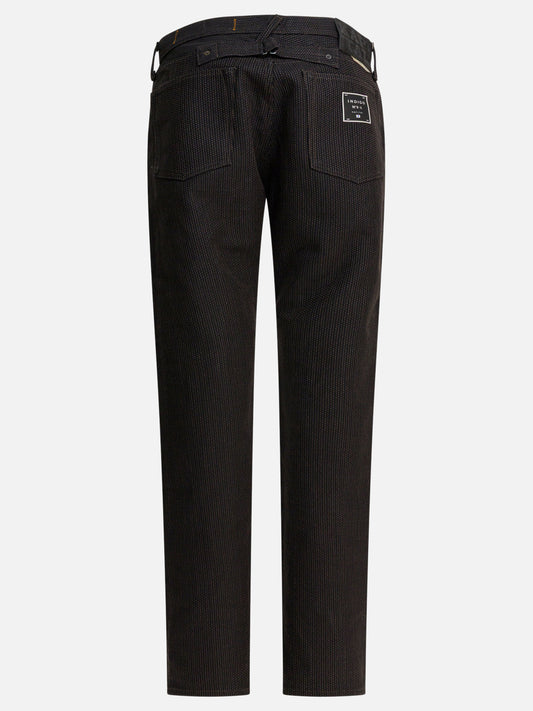 Jeans a gamba dritta Solid colour Nero - KAPITAL Uomo | PLP | VIETTI Online Store | 2